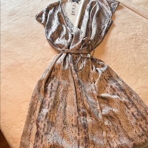 The Limited Snake Pattern Midi Dress